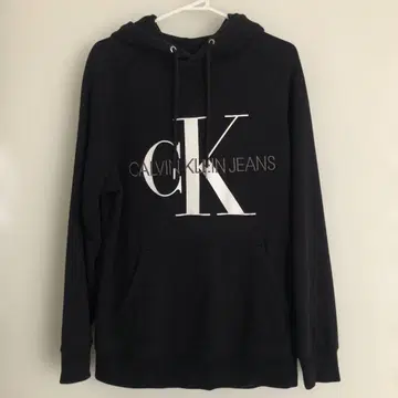 정품 CALVIN KLEIN JEANS 블랙 후드티 M