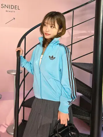 snidel x adidas 콜라보 자켓 헤이세이 갸루 Y2K