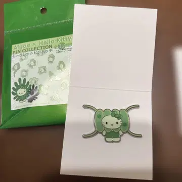 오사카 간사이 박람회 일본관 Hello Kitty Algae X 핀 배지