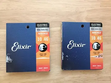 Elixir 일렉 기타 줄 Light 10~46 x 2개