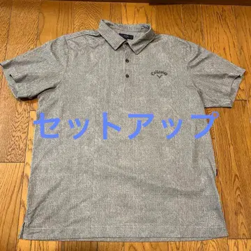 캐러웨이 카자아나 메쉬 원단풍 프린트 반팔 셔츠 & 하프 팬츠 3L