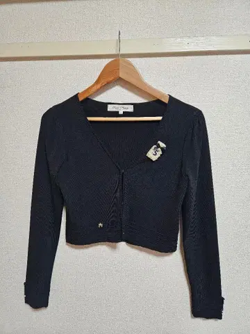 슈퍼 뷰티 볼레로 가디건 블랙 40