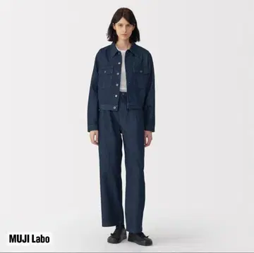 와시콘 데님 팬츠 무인 muji labo 23 여성