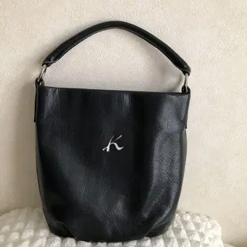 [ 새상품급 ] KITAMURA 2WAY 숄더백 핸드 천연 가죽 네이비