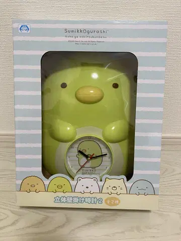 스미코구라시 펭귄 입체 벽걸이 시계