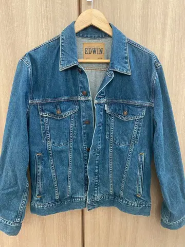 EDWIN 데님 자켓 MEDIUM 블루