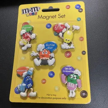 m & m 캐릭터 마그넷 미사용