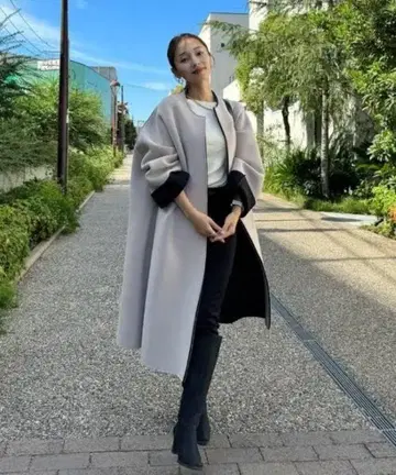 DOUX ARCHIVES 본딩 롱 코트