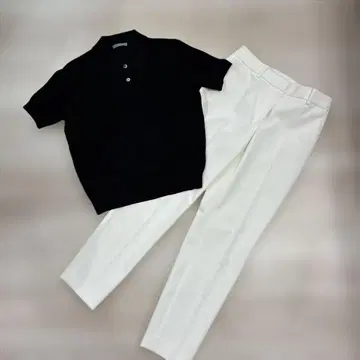 theory luxe 셔츠와 슬림 팬츠 세트
