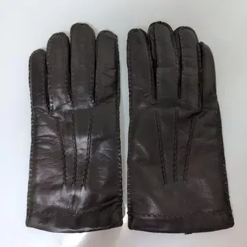 플라티나 꼼사 가죽 장갑 다크 브라운 미사용