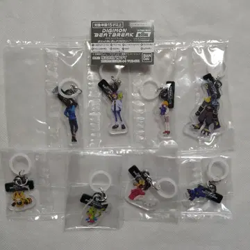 디지몬 비트 블레이크 플랫 마커 액세서리 전 8종 세트