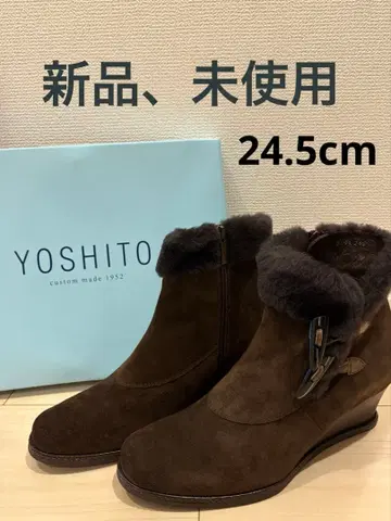 [ 새상품, 미사용 ] YOSHITO 요시토 부츠 숏부츠 브라운