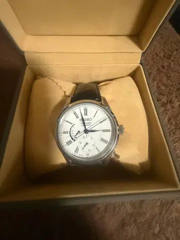 SEIKO 자동 와인딩 손목시계 화이트