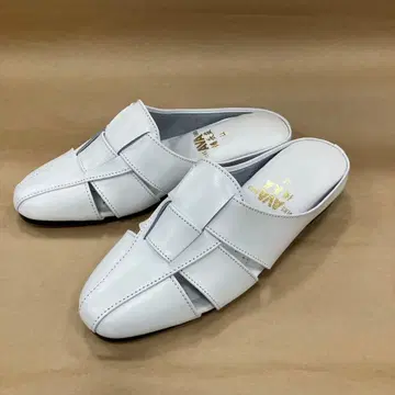 AVA 거북이 샌들 가죽 화이트 L 사이즈