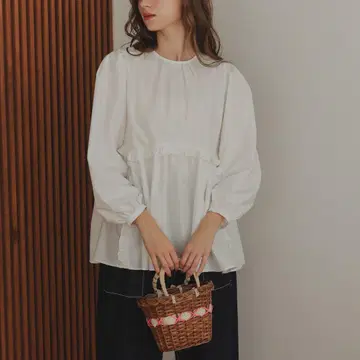 프릴 요크 풀오버(WHITE)