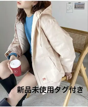 Java 퀼팅 코튼 후드 부착 블루종