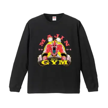 롱T셔츠 MAJIN GYM 골드짐 블랙XL 마인 부우