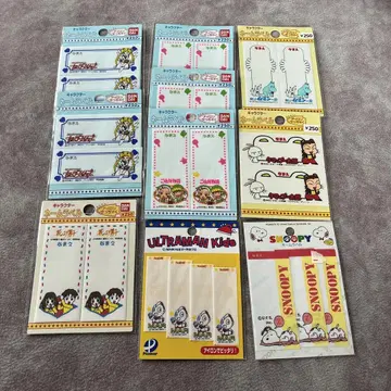 쇼와 레트로 캐릭터 네임 라벨 세트