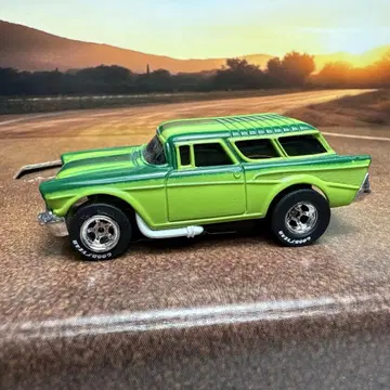 57 Chevy Nomad 초레어 컬러 복각 자동차 커스텀 HO 슬롯 카