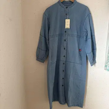 오니기리 데님 원피스
