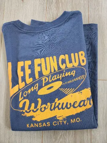 Lee 백 로고 롱 T 여성용 L 사이즈