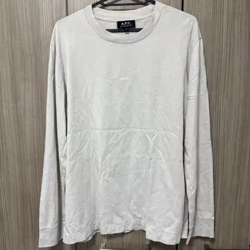 A.P.C. 라이트 그레이 긴팔 티셔츠 S
