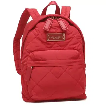 MARC JACOBS 레드 퀼팅 백팩