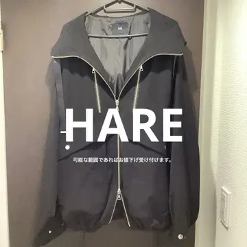 [ HARE ] 오버 후드 블루종