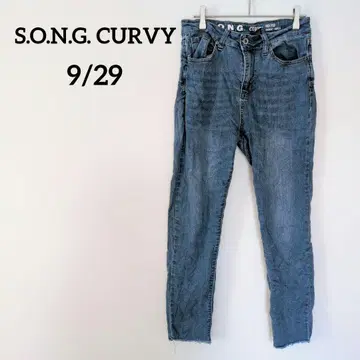 1점만 S.O.N.G. CURVY [ 9/29 ] 스키니 데님 청바지