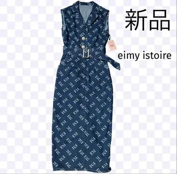 eimy istoire EM pearl 데님 원피스 BLUE S 사이즈