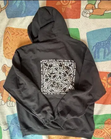 XL Keith Haring 키이스 해링 후드티 맨투맨 블랙
