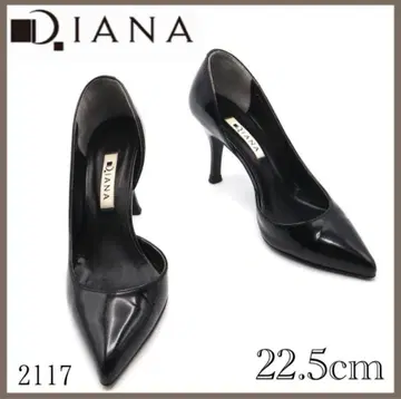 Diana 다이애나 펌프스 블랙 에나멜 스틸레토 2117