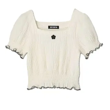 택 포함 새상품 마리콴트 스퀘어넥 풀오버 MARY QUANT