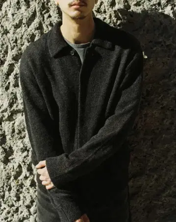 LIDNM ALPACA KNIT SHIRT CARDIGAN M 사이즈