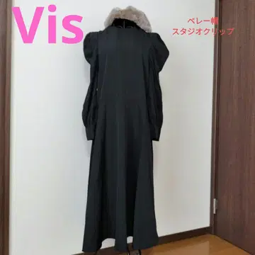 블랙 원피스 (베레모 포함)