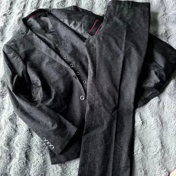 쓰리피스 셋업 수트 올 패턴 페이즐리 DRESSVAGUE LL 사이즈