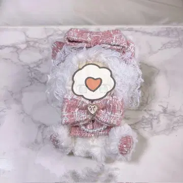 봉제인형 의류 고양이 핑크