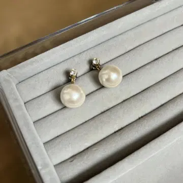 인공 펄과 크리스탈 귀걸이 beams
