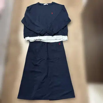 시마무라 u.s.polo assn. 스커트 셋업 네이비 M