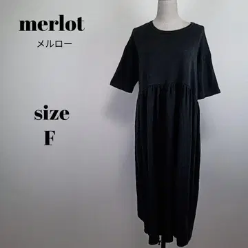 [ a2020 ] merlot 멀로 반팔 턱 원피스 F 블랙