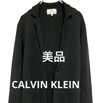 (새상품급)Calvin Klein 블랙 니트 테일러드 자켓 M