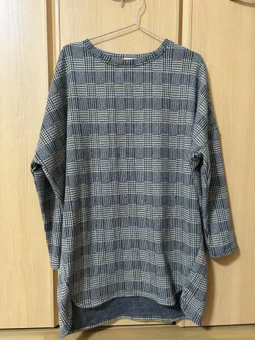 차오패닉 원피스 체크 속기모