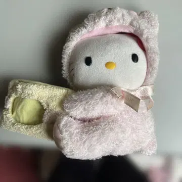 헬로키티 후드 부착 봉제 인형