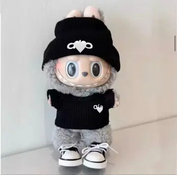 [ 2개 세트 ] labubu 옷 갈아입기 의류 alo 블랙
