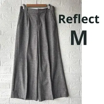 [새상품급] Reflect 리플렉트 헤링본 와이드 팬츠 울 혼방