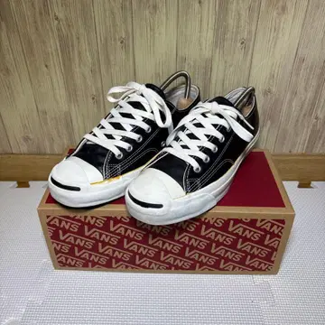 컨버스 잭 퍼셀 블랙 가죽 25cm