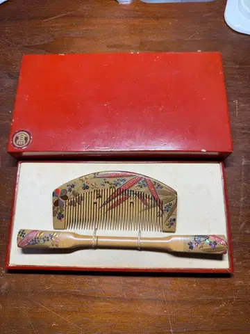 앤티크 비녀  비녀 꽃무늬 헤어콤 비녀 빗