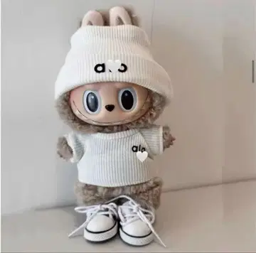 [2세트] labubu 옷 갈아입기 의류 alo 아로 화이트