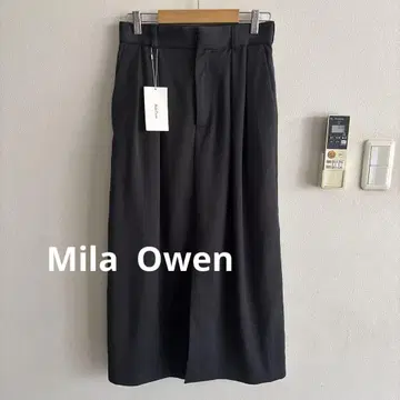 미라 오웬 Mila Owen 롱 타이트 스커트 그레이 택 포함 새상품