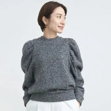 yori 턱 숄더 니트소